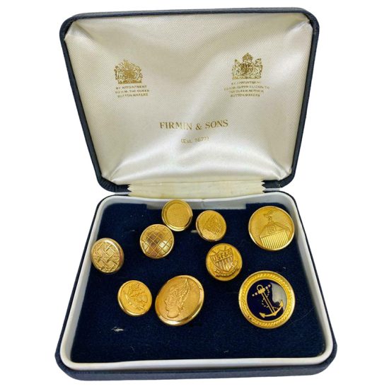 9 Holland & Sherry Brass Buttons