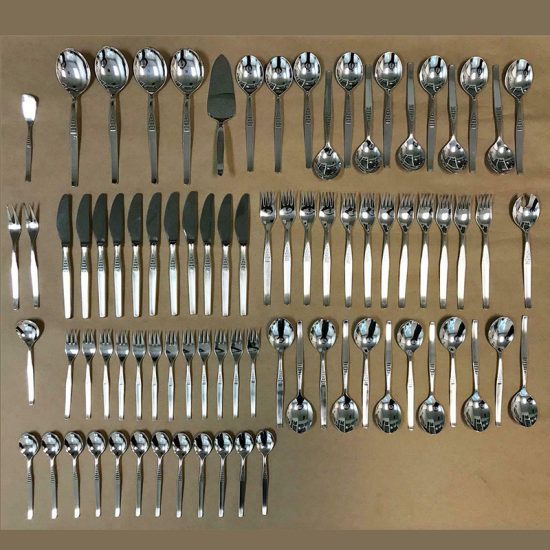 82pc Burberg Silver Plate Flatware
