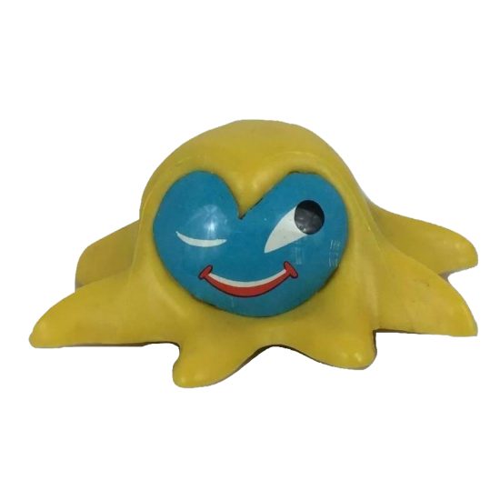 1960s Lehmann 949 Yellow Plastic Octopus