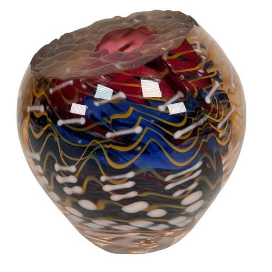 David Camner Signed Art Glass Paperweight