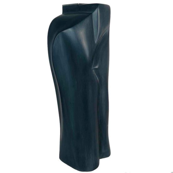 Brutalist Metal Stone Abstract Art Sculpture