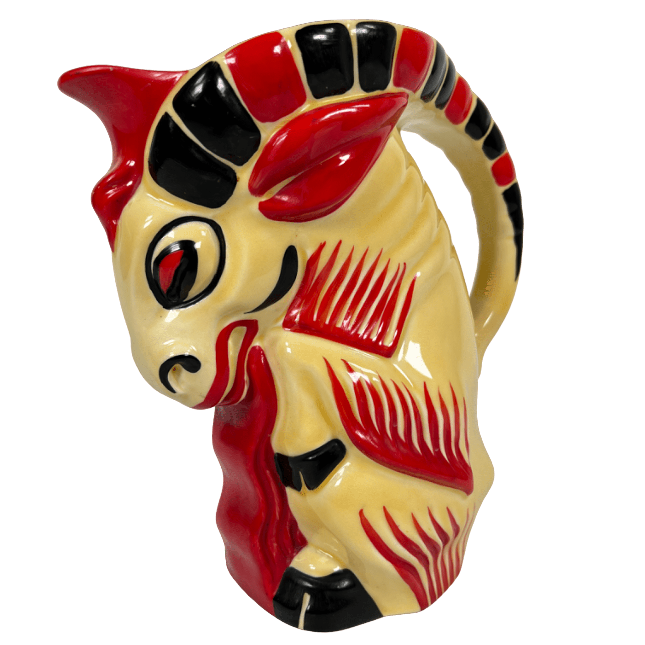 ERPhila Czechoslovakian Art Deco Ram Pitcher | RI Antiques Mall ERPhila Czechoslovakian Art Deco Ram Pitcher | RI Antiques Mall