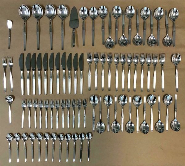 82pc Burberg Silver Plate Flatware - Image 2