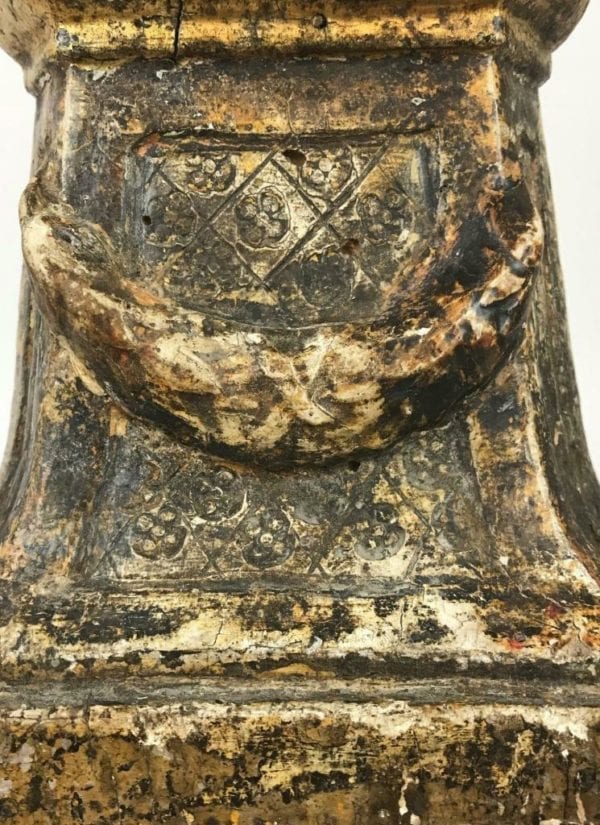 18thC Austrian Memento Mori Carved Wood Skull - Image 12