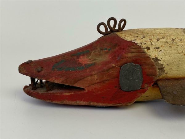 Hand Painted Carved Wood Fish Decoy - Image 12