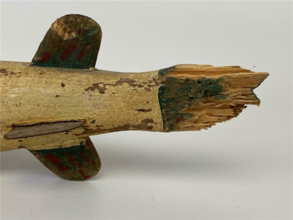 Hand Painted Carved Wood Fish Decoy - Image 13