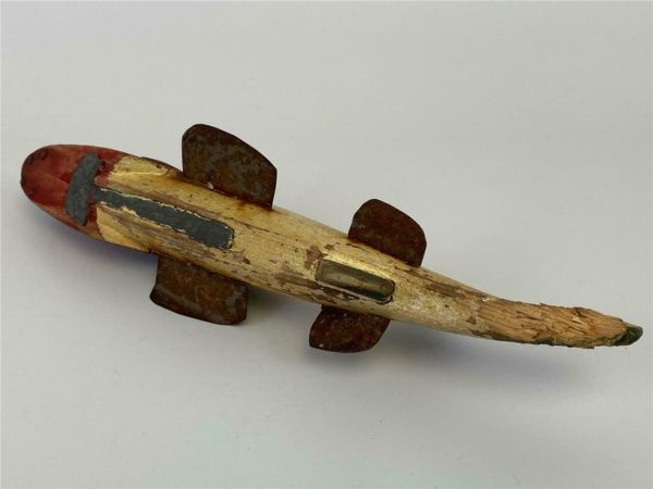 Hand Painted Carved Wood Fish Decoy - Image 7