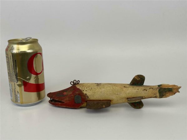 Hand Painted Carved Wood Fish Decoy - Image 9