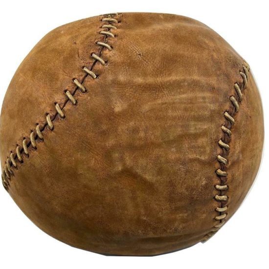 Leather Hospital Training Medicine Ball